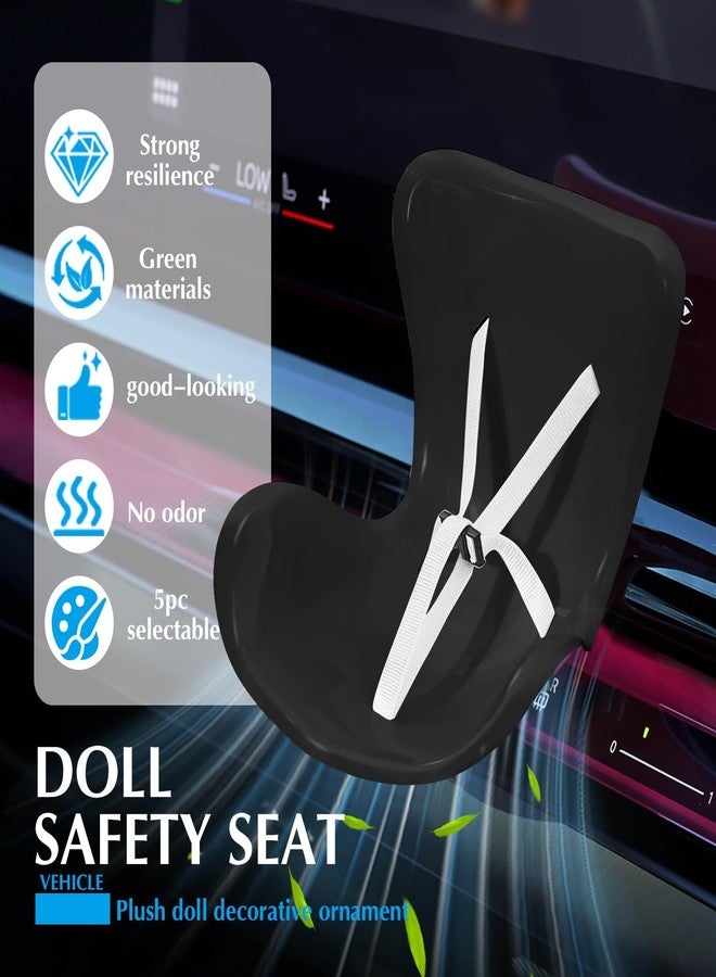 NUJOLI Car Seat for La bu bu Dolls 10-17cm, Car Decoration Chair with Air Vent Clip, Doll Accessories Sofa Seat Suitable for Fans Dolls Collectors Display - Image 4